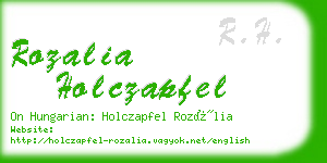 rozalia holczapfel business card